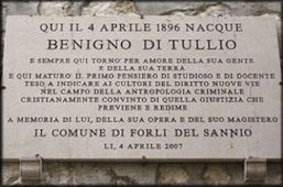 Forli del Sannio: Epigrafe Commemorativa di Benigno di Tullio
