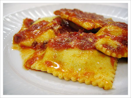 Ravioli di ricotta dolci